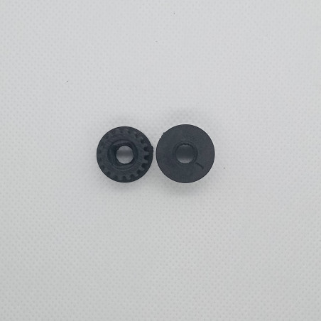 10190 - Puleggia Plastica Z 18 L11Mm Con Innesto Quadrato New 2021 Nera (2 pz.)