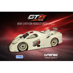 New 1/8th On-Road GT Body-Shell Gt8 Plus (sp .1 mm alettone std.)